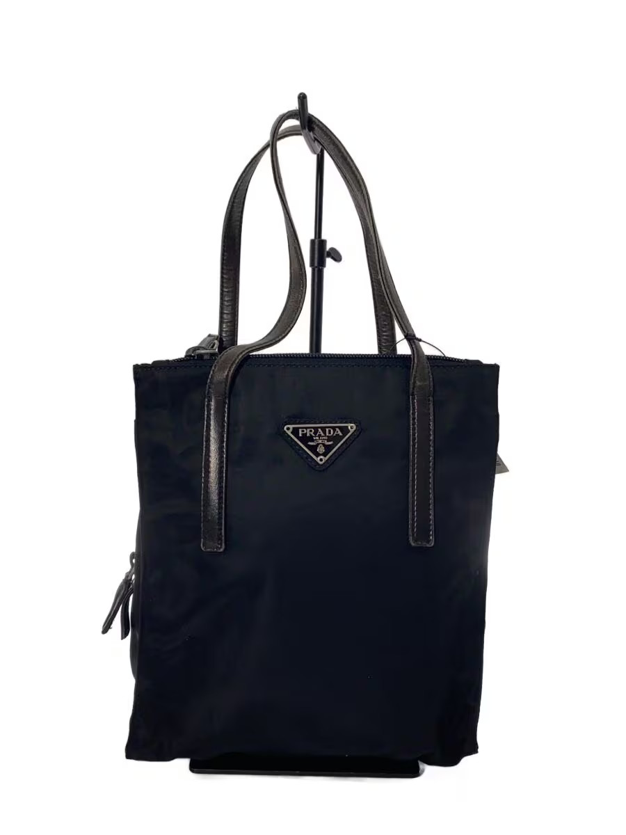 PRADA Tote Bag Nylon Black