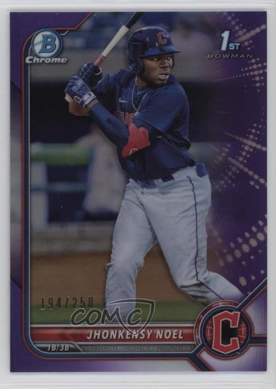 2022 Bowman Chrome Prospects Purple Refractor 194/250 Jhonkensy Noel #BCP-2 o8g