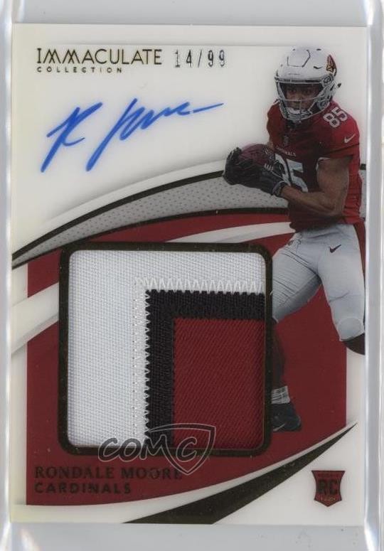 2021 Panini Immaculate Premium Rookie /99 Rondale Moore #PPA-RM Patch Auto 17j1