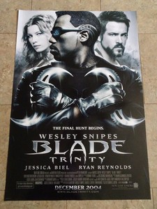 Blade Trinity - Movie Poster with Wesley Snipes as Blade and Ryan Reynolds