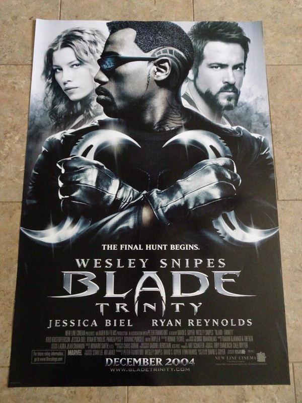 Blade Trinity - Movie Poster with Wesley Snipes as Blade and Ryan Reynolds