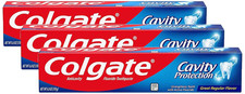 Colgate Cavity Protection Fluoride Toothpaste | White | 6 Oz | Pack of 3 0.51 per gallon
