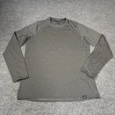 Patagonia Shirt Mens Large Capilene Baselayer Thermal Weight Long Sleeve Grey