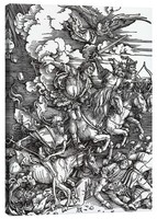 Leinwandbild Die Vier Apokalyptischen Reiter - Albrecht DüRer