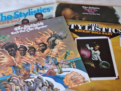 The Stylistics 4 x LP lot SUN & SOUL/THANK YOU BABY/ROCKIN' ROLL/LETS PUT IT ALL