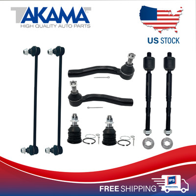 8 pcs Tie rod ends+ Stab bar links+ ball joints for 06-18 Yaris, 12-19 Prius C