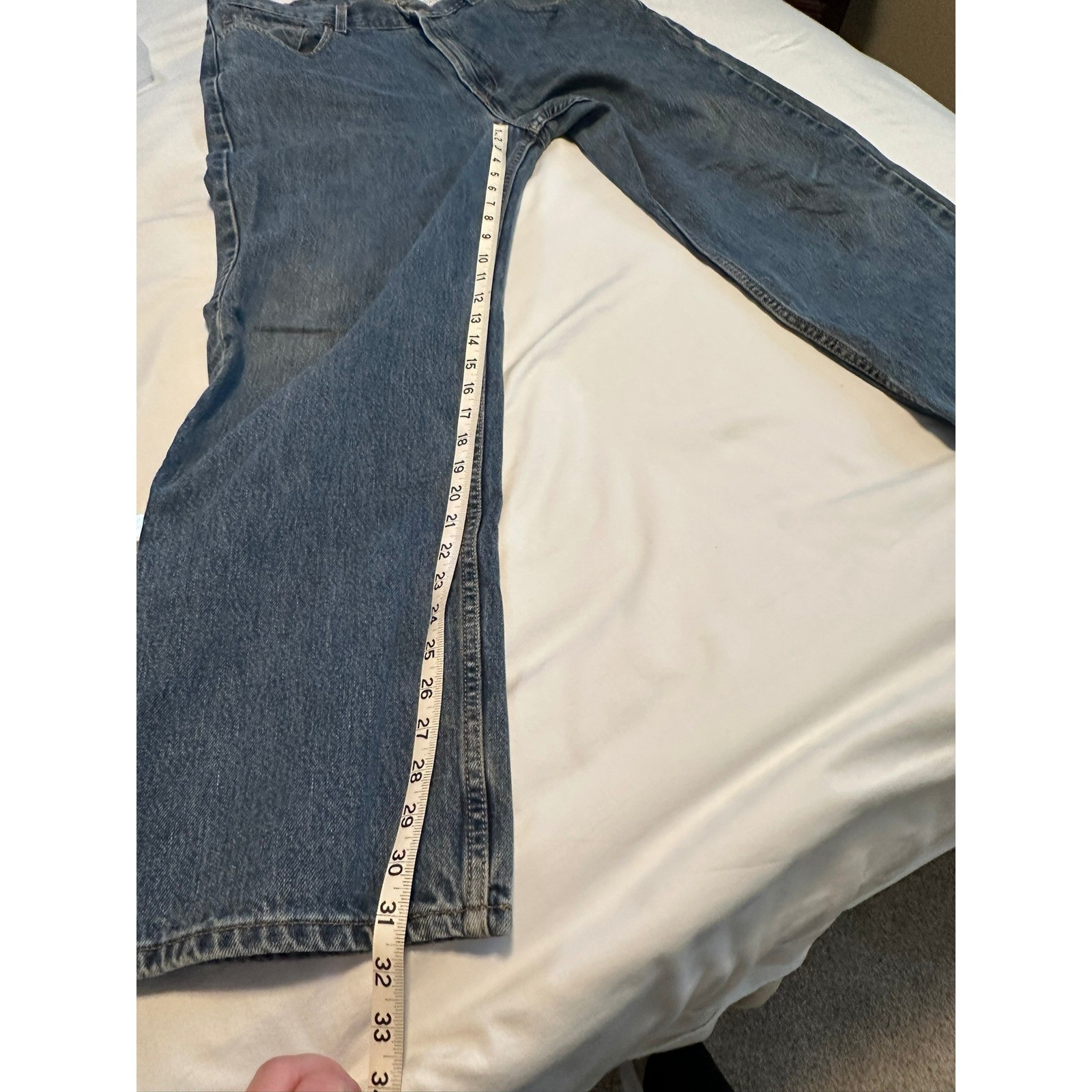 levi's Mens 550 Blue Denim Jeans Medium Wash 38 x 32 thumbnail 7