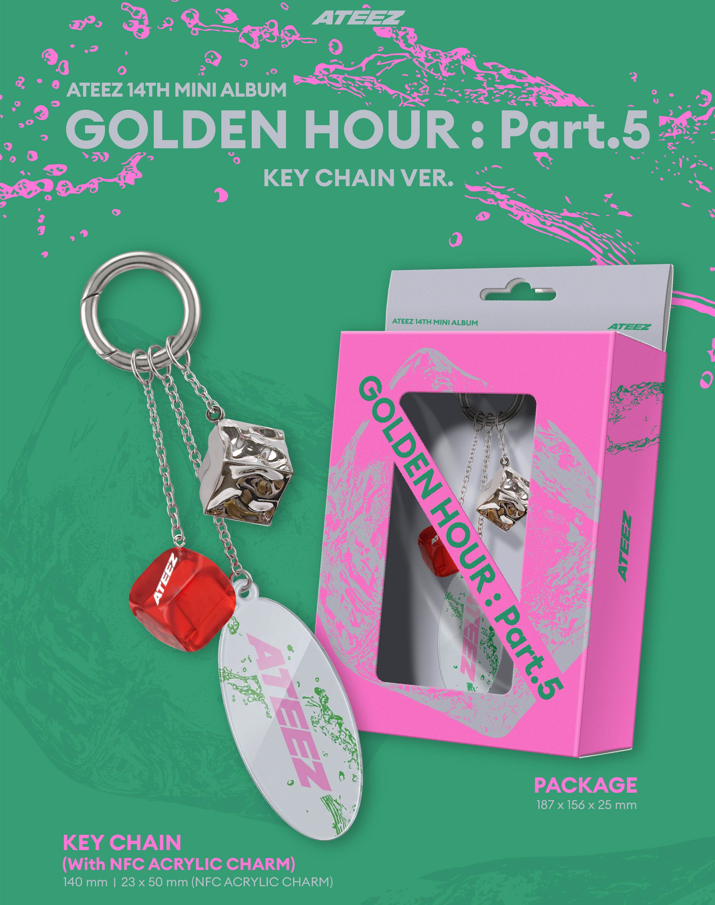 ATEEZ GOLDEN HOUR : Part.5 14th Mini Album KEY CHAIN Ver (Limited