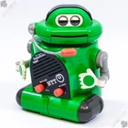 TOMY SHABEROKU MR DJ GREEN NTT OMNIBOT PERSONAL ROBOT VINTAGE SPACE TOY JAPAN