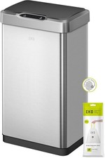 Mirage-T 50 Liter / 13.2 Gallon Touchless Rectangular Motion Sensor Trash Can, B