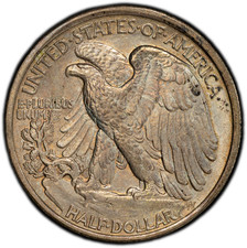 1935-P PCGS MS64 Walking Liberty Half | Dark Iridescent | 40th Anniversary Label