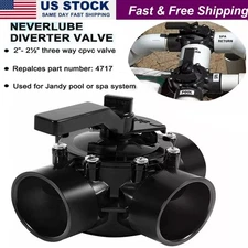 For Jandy 4717 3-Port 2" to 2-1/2" Positive Seal Never Lube Valve Diverter 3-Way