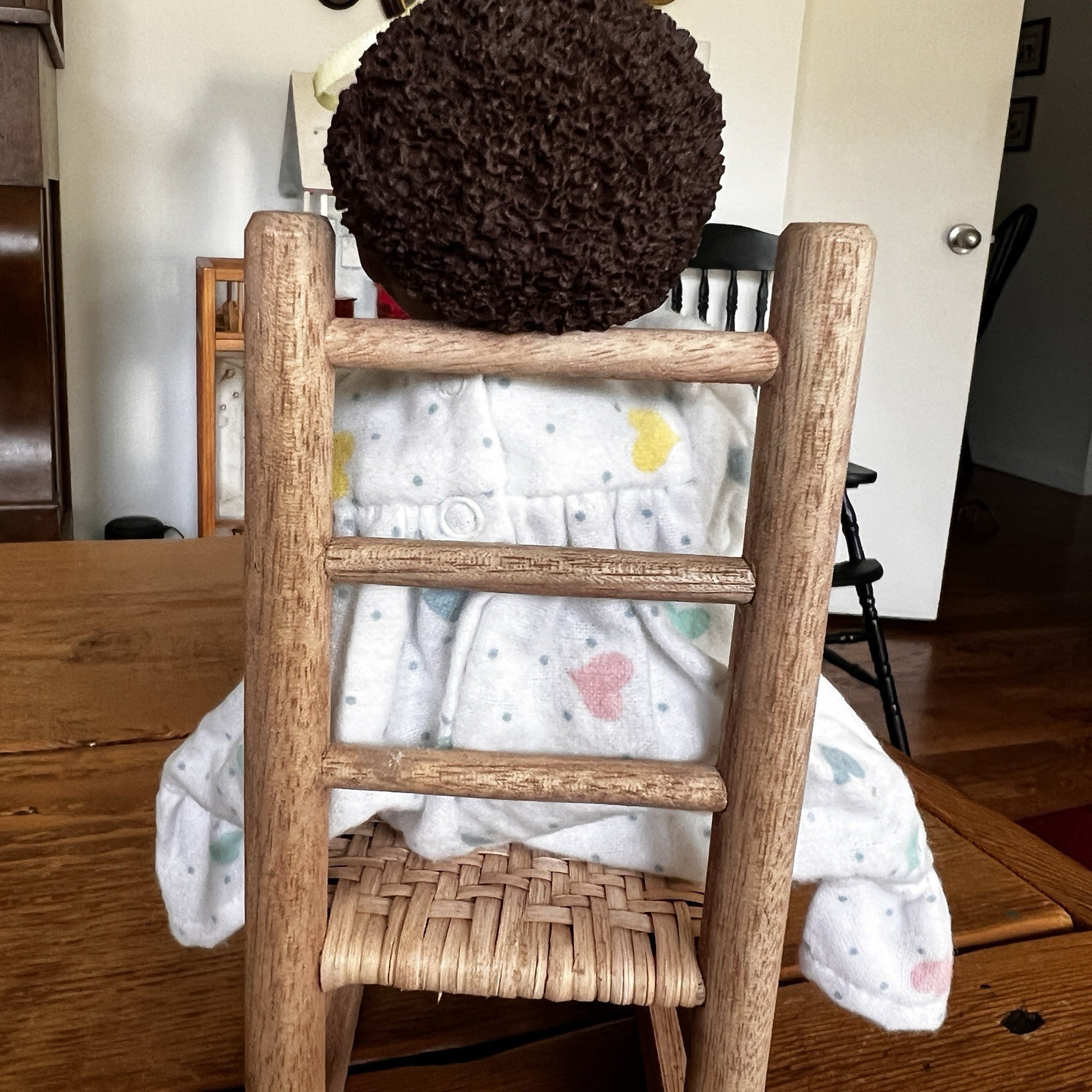 All Gods Children Doll Anika African American Girl 9" Jointed,Chair Original Box