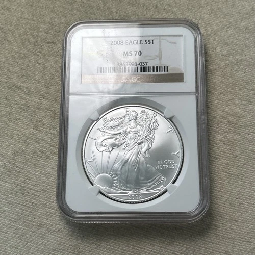 2008 American Silver Eagle — photo from the most recent tracked eBay sale