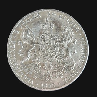Doppeltaler Hannover 1855 Nachprägung