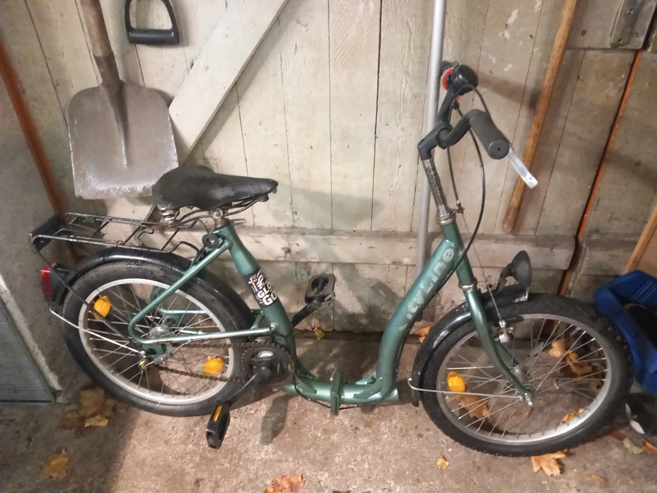 Klapprad Cityline 20 Zoll Grün Vintage Tiefer Einstieg Generalüberholt 3 Gang