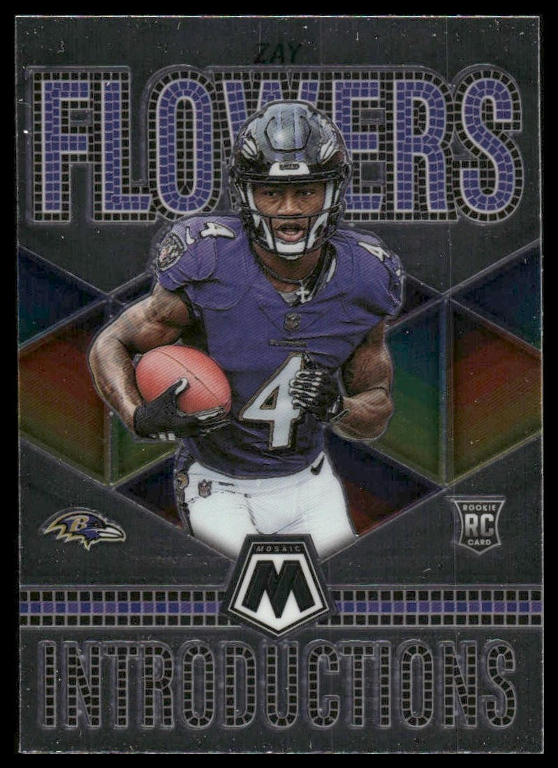 2023 Panini Mosaic #I-8 Zay Flowers Rookie Introductions Baltimore Ravens