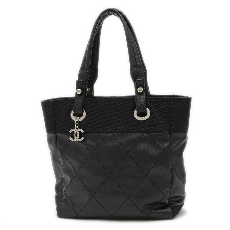 Chanel Paris Biarritz PM Tote Bag Black A34208 BP R11 0806