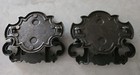 Unique Heavy  Large Drawer Pull Brass 4" x 3" salvage lot of 2 - Marked N5545 — photo 2