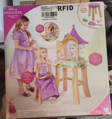 Disney Tangled Princess Rapunzel Tower Vanity Playset Light Up Sound Toy