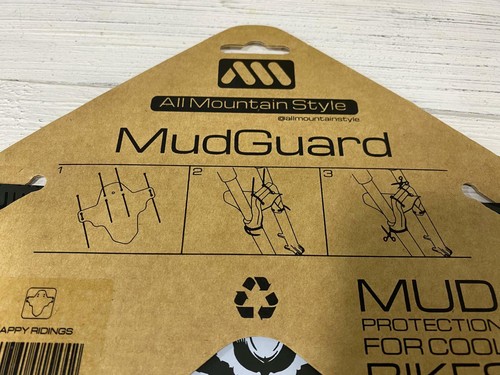 All Mountain Style AMS Mud Guard -Tiger White - Picture 3 of 4