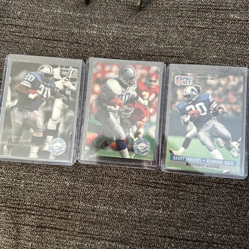 3 Barry Sanders Pro Set Pro Set Platinum Football Cards 9091 Detroit