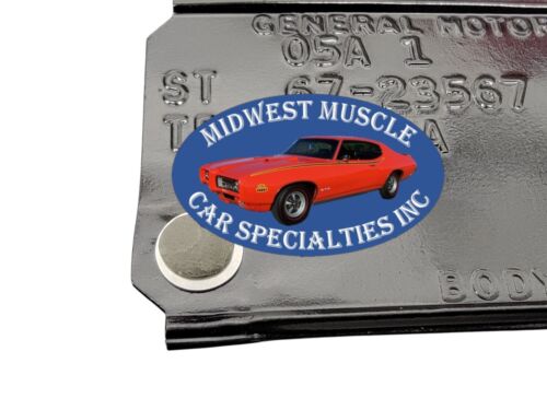 GM Chevy Pontiac Oldsmobile Factory Correct Firewall Cowl Data Plate Tag Rivets - Picture 14 of 14