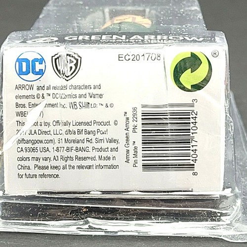 Figura de madera coleccionable Pin Mates DC Comics Flecha Verde #76 2" - Imagen 8 de 8