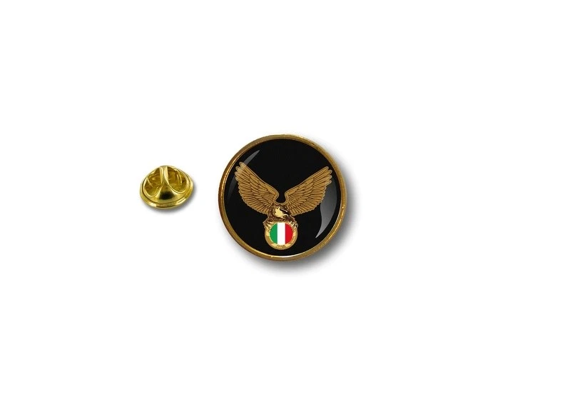 spilla pin pin's spille spilletta giacca badge biker moto aquila bandiera italia