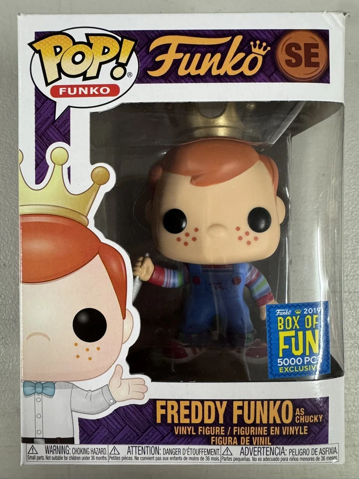 Freddy Funko as Chucky SE ~ Pop Vinyl ~ 5,000 PCS ~ 2019 Box of Fun + HARDCASE - image 2 of 4