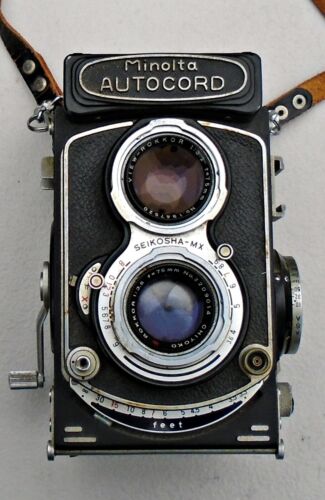 Minolta Autocord TLR 75mm Camera - SEIKOSHA-MX With Rokkor f/3.5 Lens not tested - Afbeelding 1 van 10