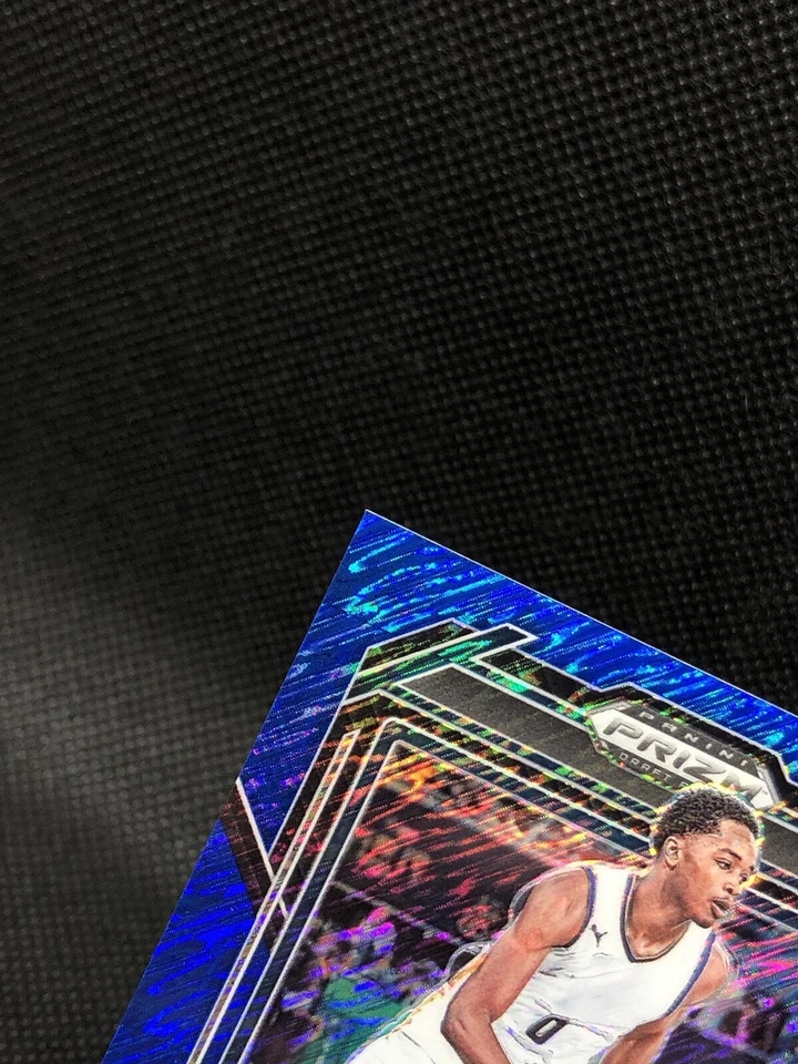 2023 Prizm Draft Picks Bilal Coulibaly /19 СИНИЙ МЕРЦАЮЩИЙ PRIZM SSP RC No. 97 📈📈 - Изображение 4 из 4