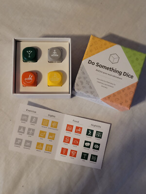 Estate DO SOMETHING DICE Roll For Your Next Adventure W&P Design Opened Box NICE