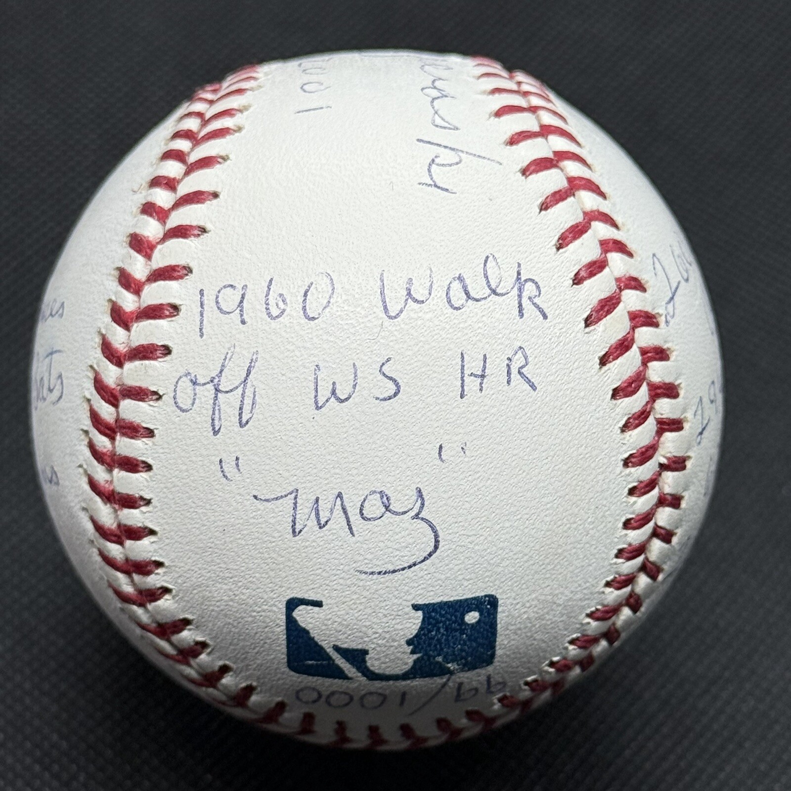 Bill Mazeroski 14x Stat Signed Baseball Reggie Jackson COA Beckett Pirates HOF - image 5