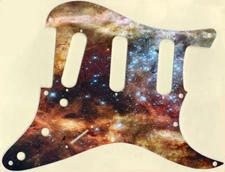 Pickguard Stratocaster Strat Graphical Custom fit Fender 8 HOLE Space Clouds