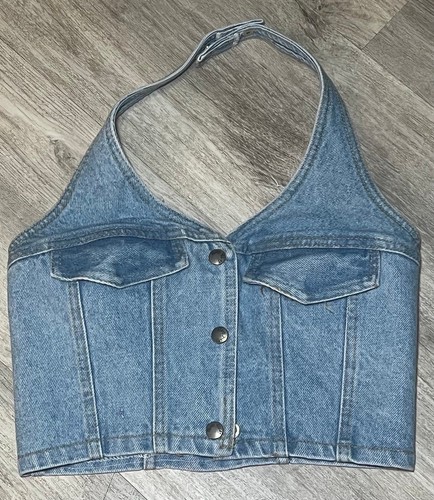 Vintage beautiful Paris Blues Jean halter size 3