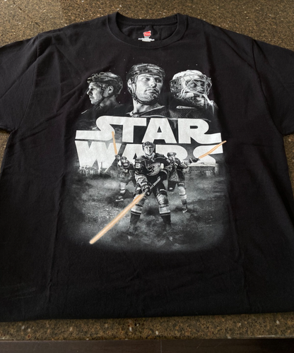 Anaheim Ducks x Star Wars Night t-shirt MAY the FORTH Force Men's Adult LARGE