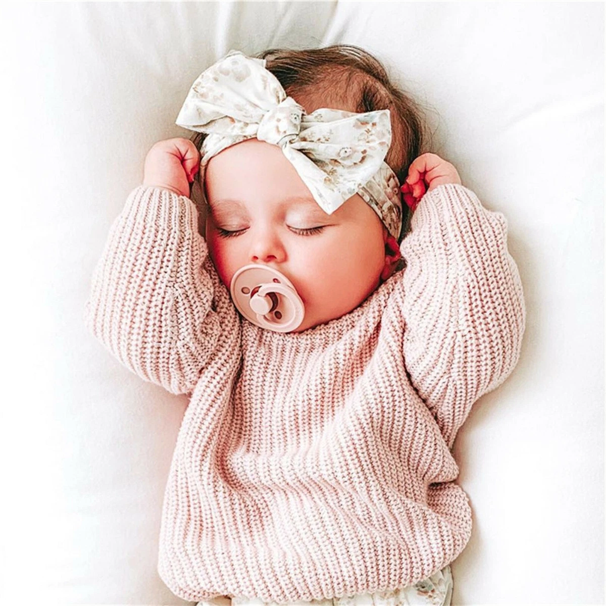 Baby Kids Cotton Knit Jumpers Sweater Boys Girls Pullovers Warm Long Sleeve Tops