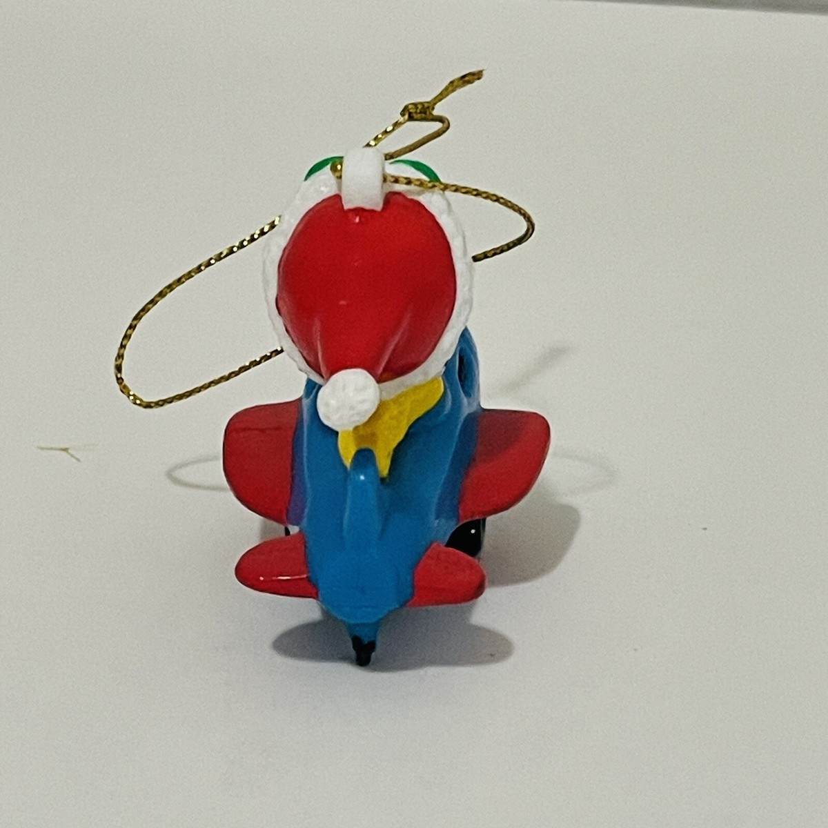 1990's Peanuts Santa Snoopy in Blue Plane Feature Syndicate Inc
