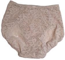 Vintage Panties Sheer Lace 1960's Stunning Floral Pattern Underwear Mauve Size M