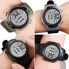 Waterproof Men's Military Tactical Sports Watch LED Digital Backlight Wristwatch