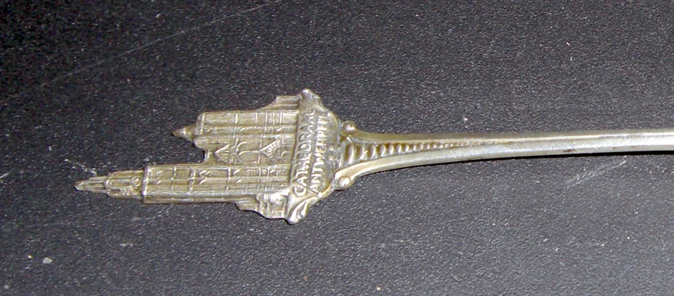 Cuchara de plata vintage de colección Amberes Bélgica A835 Foto 2 de 4