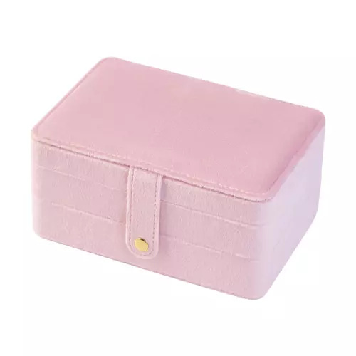 2 Schichten Schmuckkästchen Organizer Große Kapazität Ring Ohrring Halskette Aufbewahrungsbox - Bild 18 von 34