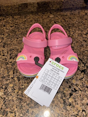 NEW Kids Crocs Crocband Imagination Sandals Shoes, size c6 | eBay
