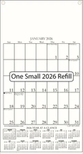 KIM'S CALENDAR'S 2026 SMALL 6" X 11" CALENDAR REFILL-FREE SHIPPING!