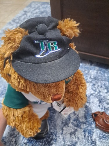 2005 Tampa Bay Devil Rays Plüsch Build A Bear Braunbär Babw Baseball - Bild 5 von 12