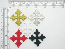 Iron On Patch Applique - Latin Equal Cross 1 7/8" (47.6mm) *Colors*