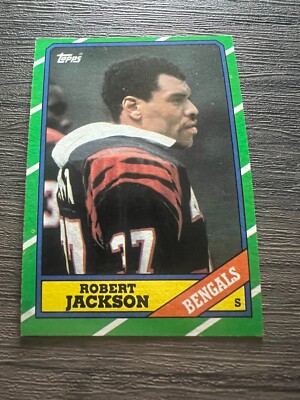 1986 Topps Football Card #266 Robert Jackson, Bengals (O9) | eBay