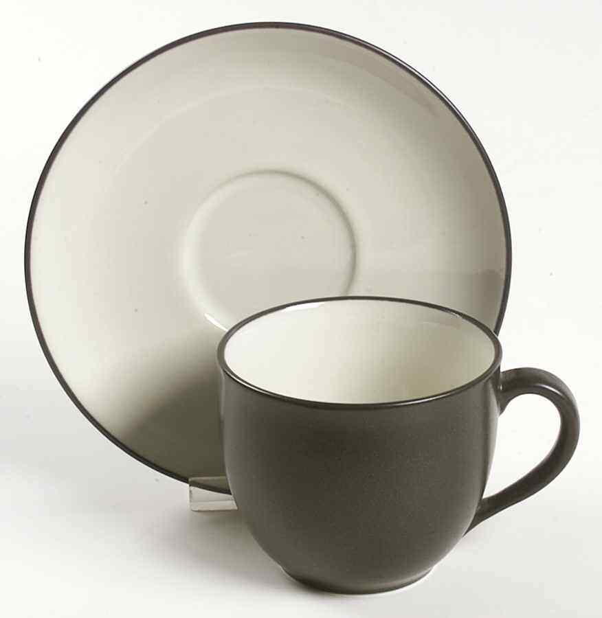 Noritake Colorwave Graphite Cup & Saucer 2320958 | eBay