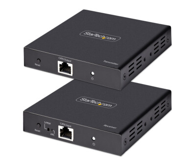 StarTech 4K HDMI Extender Over CAT5/CAT6 Cable, HDMI Transmitter and Receiver